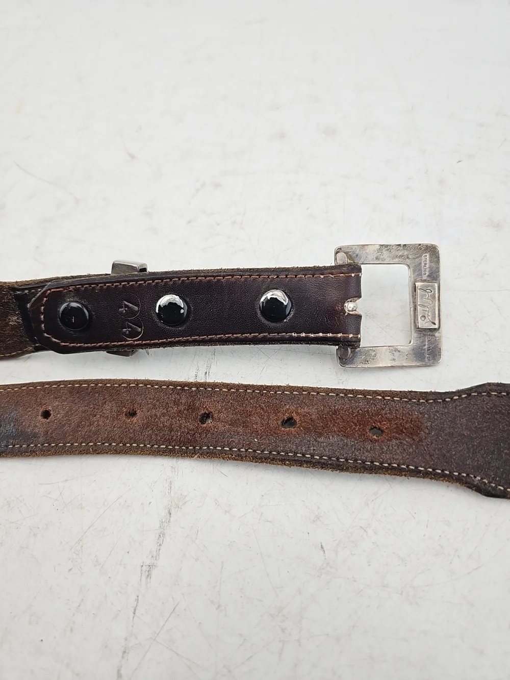 Santa Fe Brown Distressed Leather Western Belt